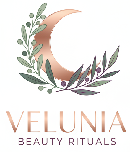 Create a unique logo, white background for Velunia Beauty Rituals